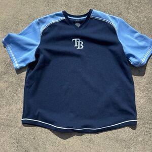 Vintage Tampa Bay Rays MLB v neck pullover shirt